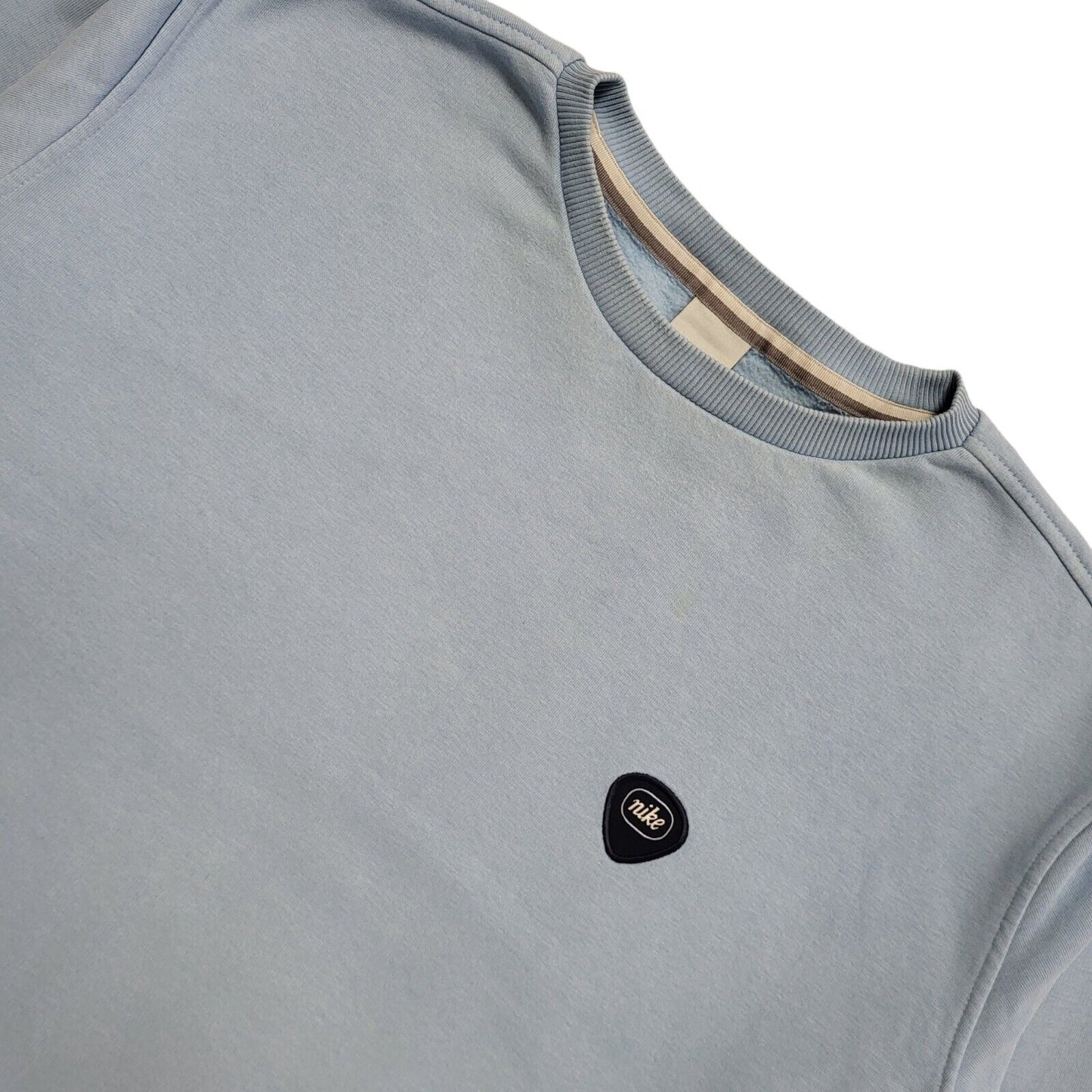 Nike Vintage 90's Light Blue Long Sleeve Sweatshirt Uk Men's Size XL