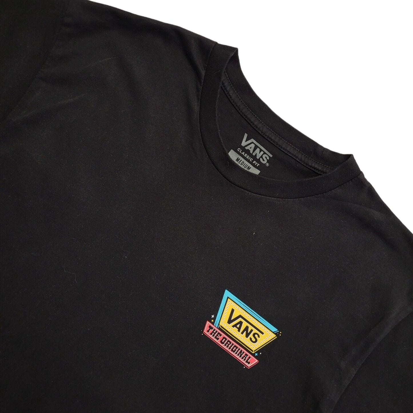 Vans Vintage Y2k Black Classic Fit T-Shirt Uk Men's Size M