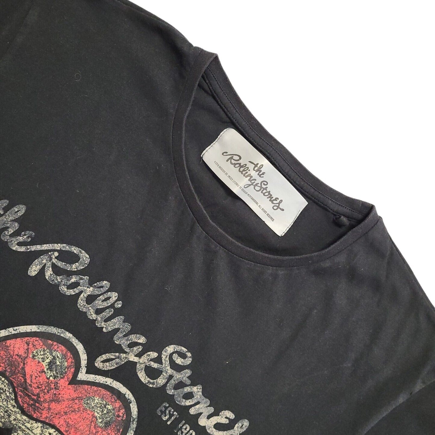 Rolling Stone Rock Band Tour  Black Vintage Y2K T-Shirt Uk Men's Size M