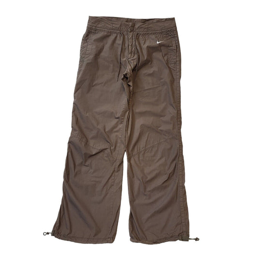 Nike Y2K Brown Wide Leg Trousers Women's Size 10-12 W28-30 L32