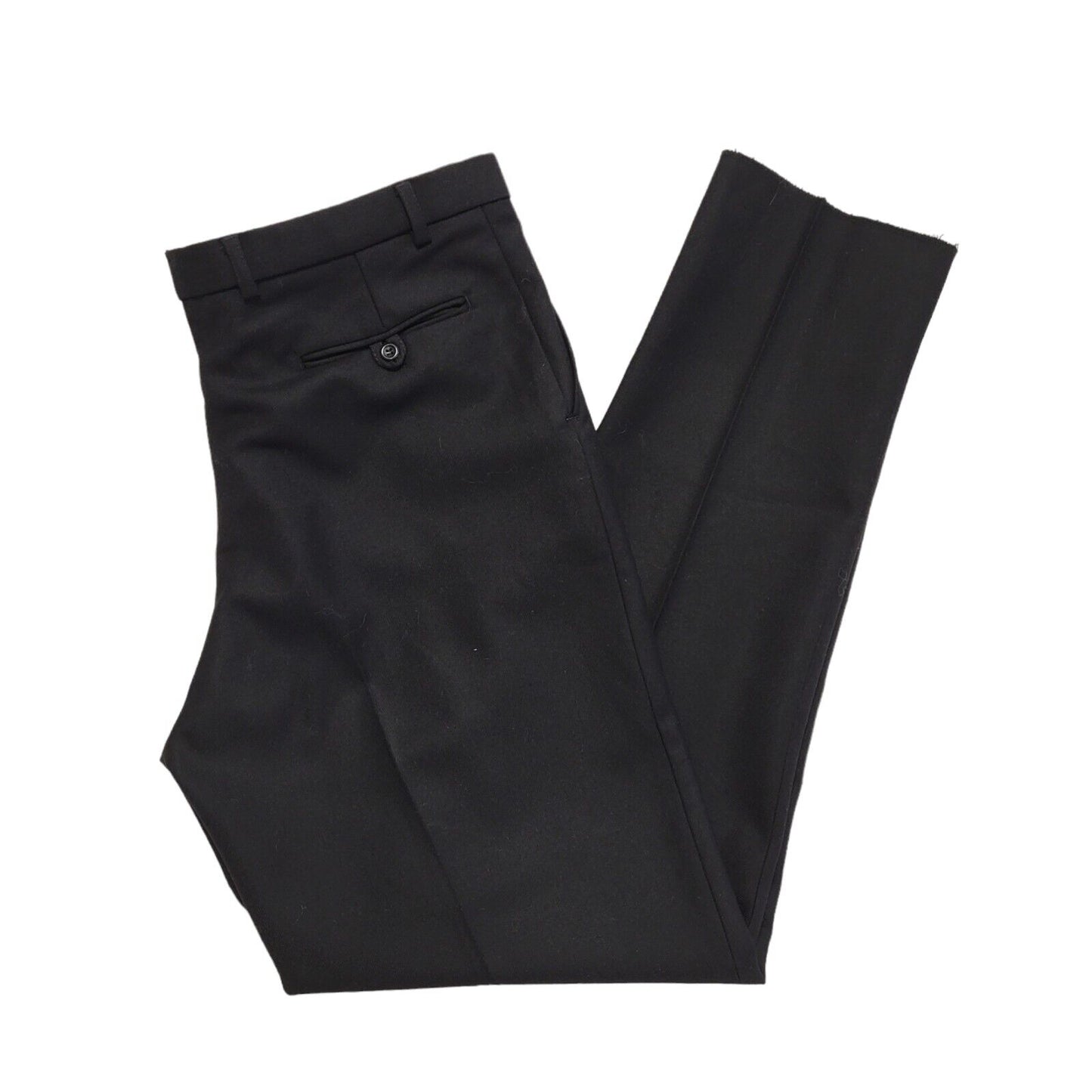 Wood Harris Vintage Black Straight Leg Casual Trousers Uk Men's 3XL W40 L36 Bnwt