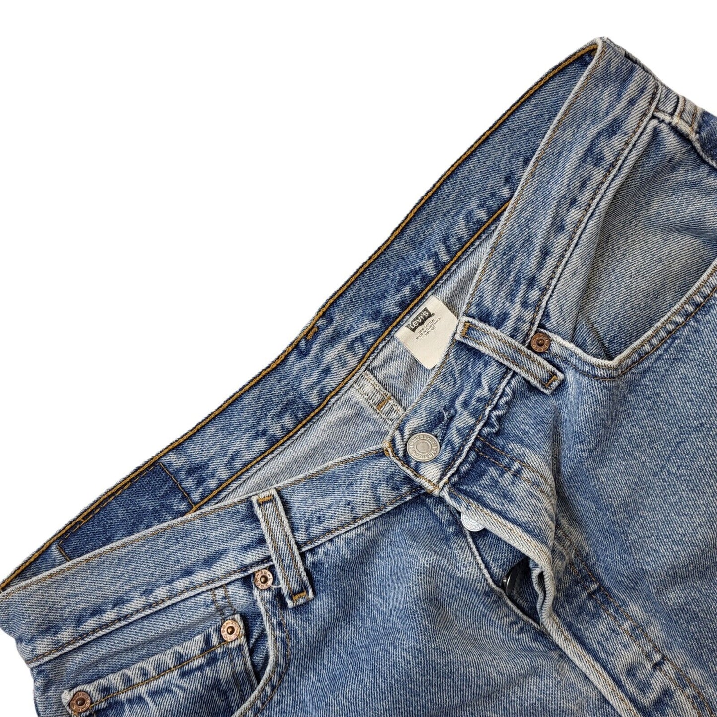 Levi's 501 Vintage 90s Light Blue Wide Leg Denim Jeans Men's Size L W34 L28