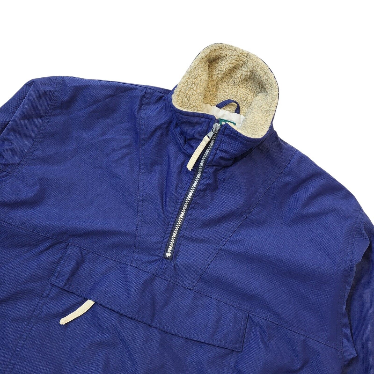 White Stuff 90s Vintage Bud Ice Navy & White 1/4 Zip Jacket Men's Size Large