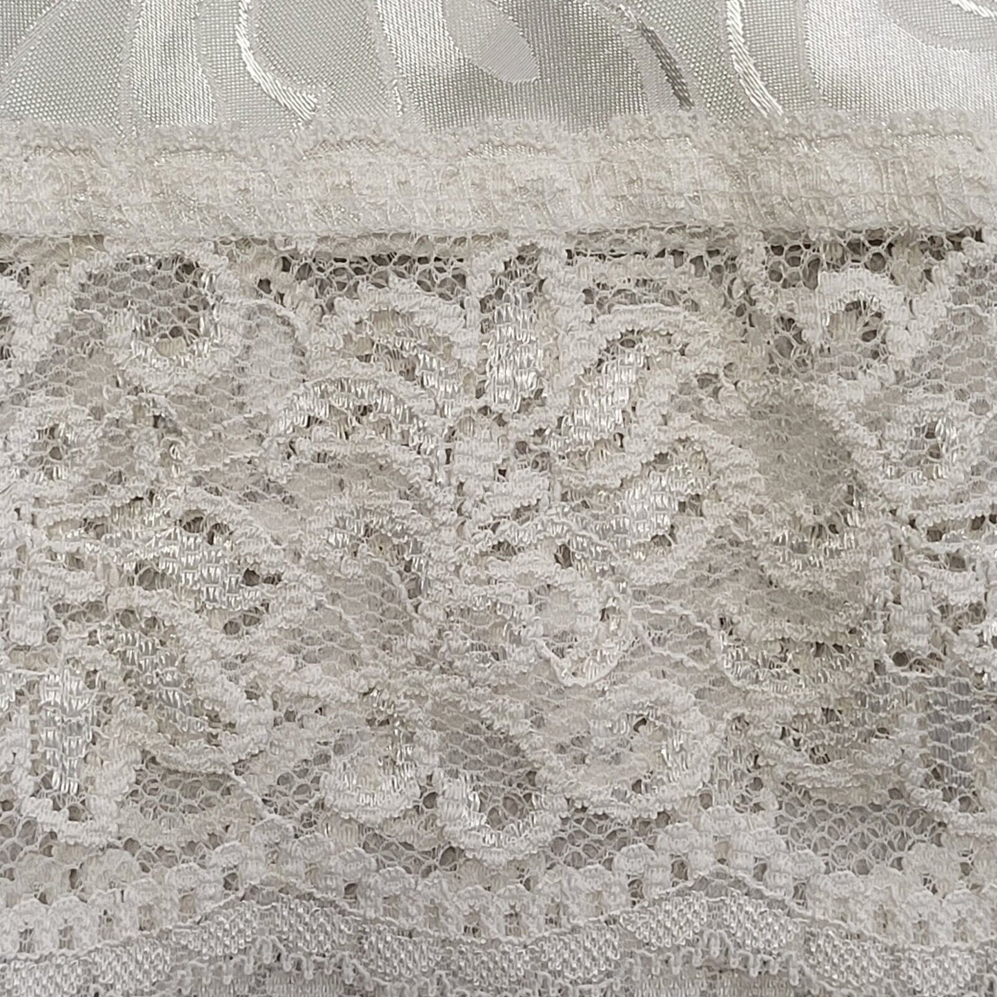 Vintage 80's Cream Slip Skirt Lace Trim Womens UK 10 W28