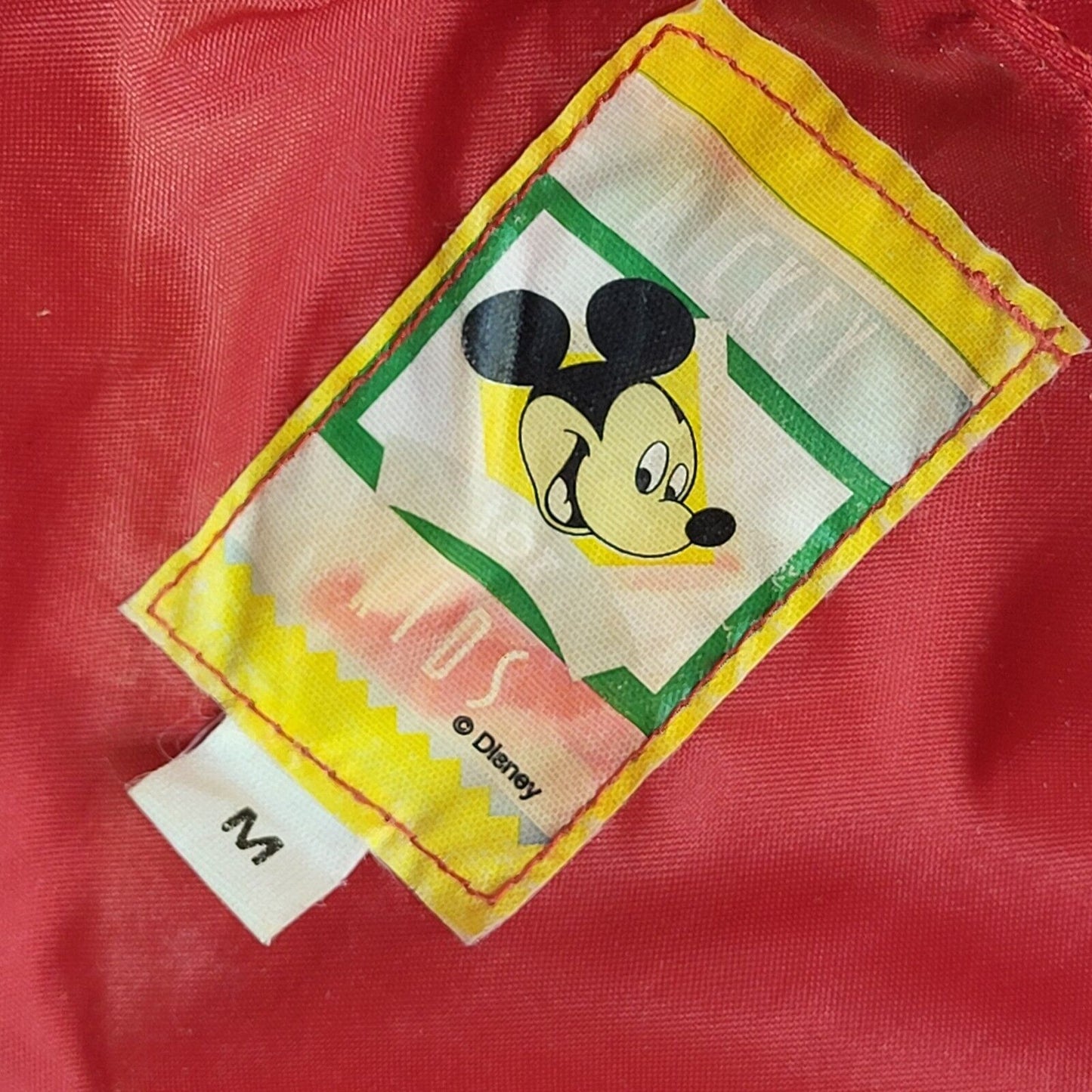 Kids Disney Red Mickey Mouse 90s Hooded Jacket UK Kids Medium