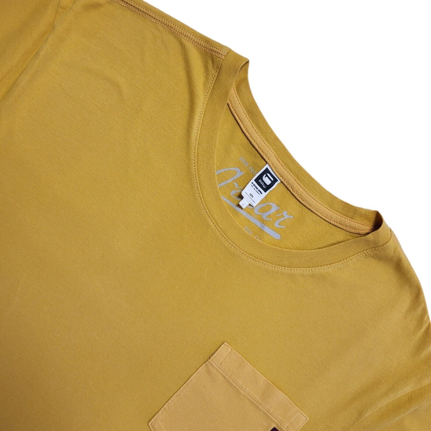 G-Star Raw Orange Vintage Y2K    Short Sleeve T-Shirt Uk Men's L