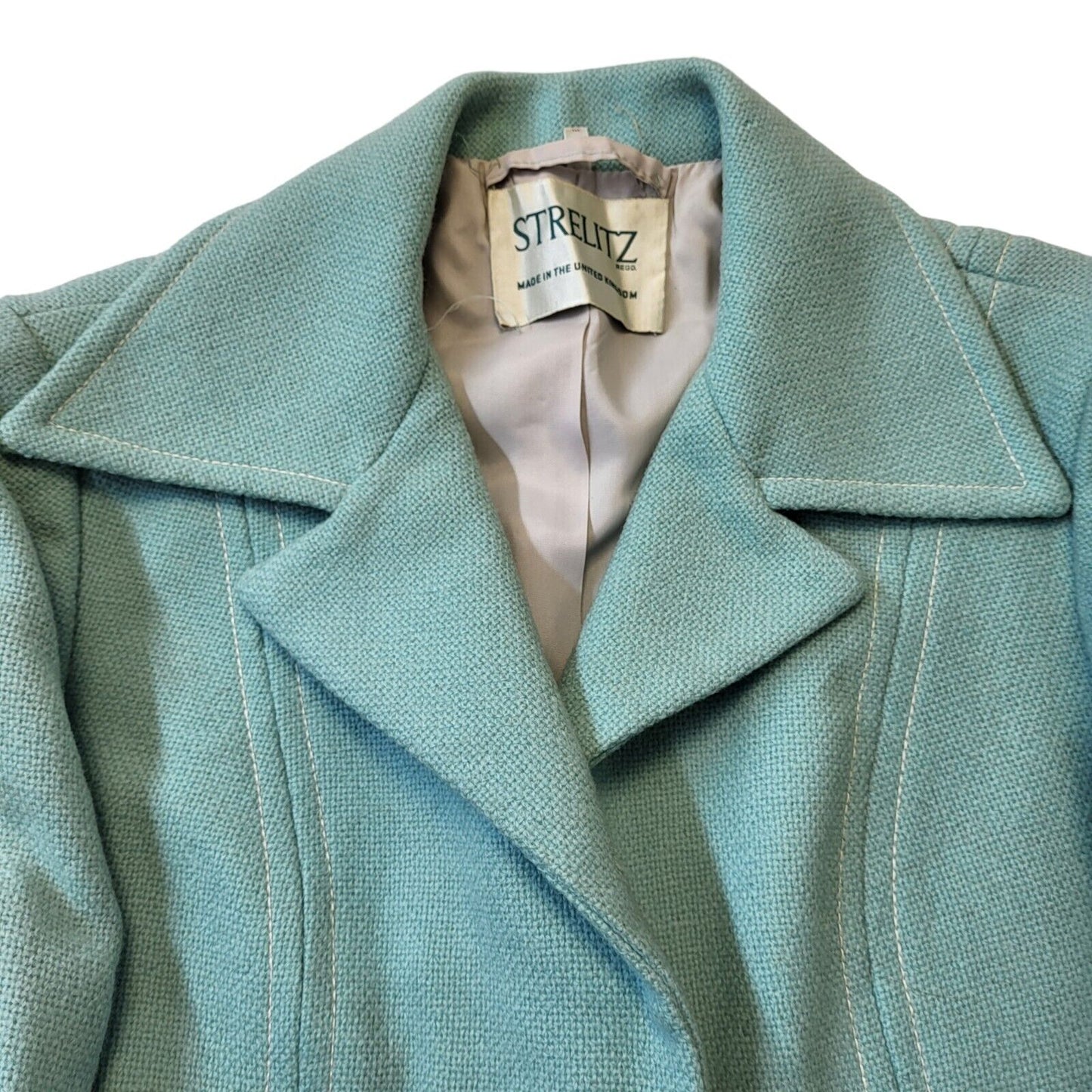 Strelitz 70s Vintage Wool Dress Jacket Women's Size 16
