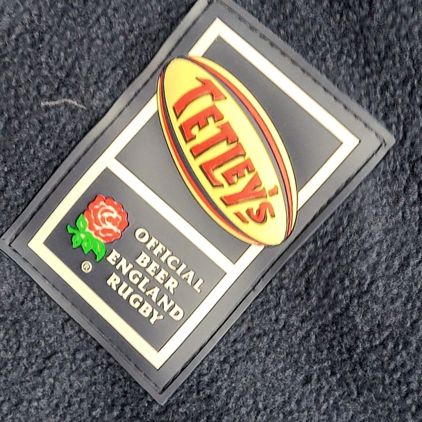 Tetley's 90s Vintage Navy Blue Red High Neck Jacket Uk Men's Size XL