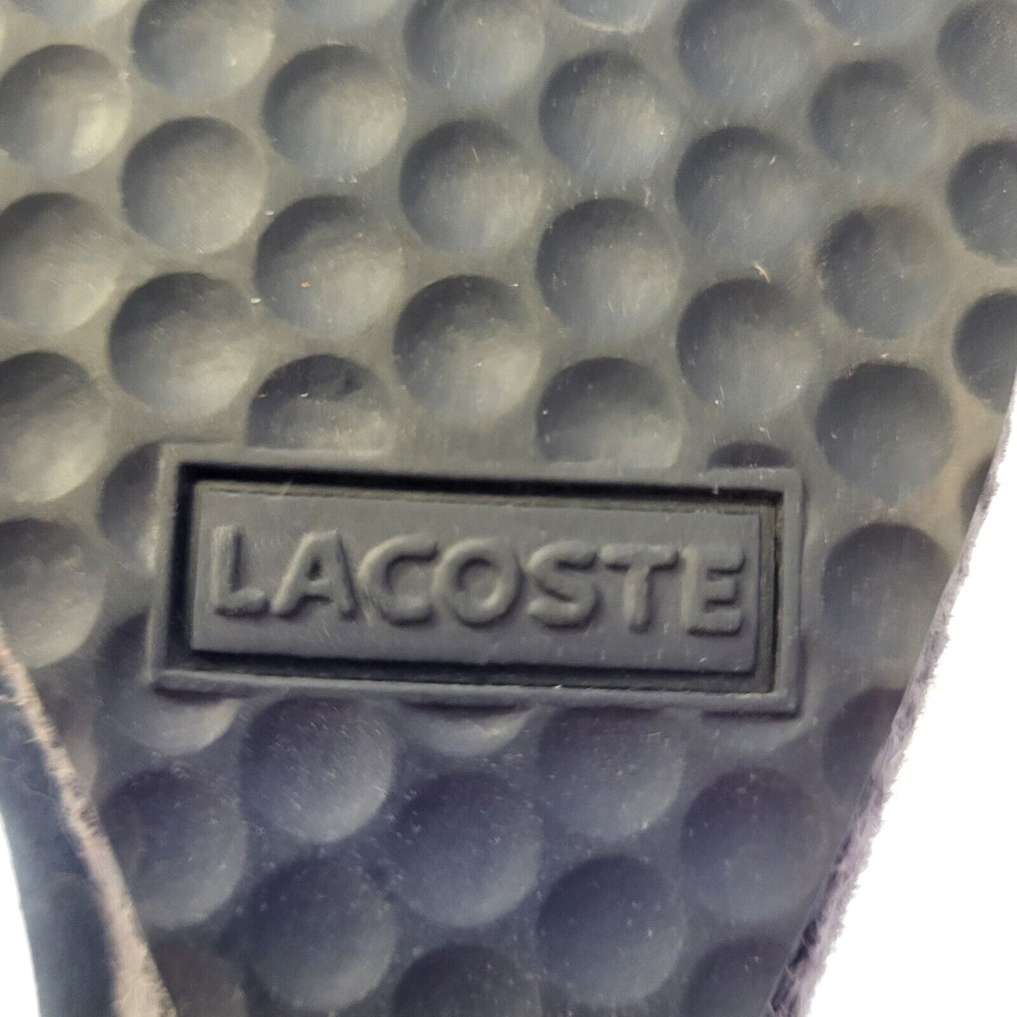 Lacoste Blue Vintage Slip-On Peep Toe Wedge Shoes Uk Women's Size 6