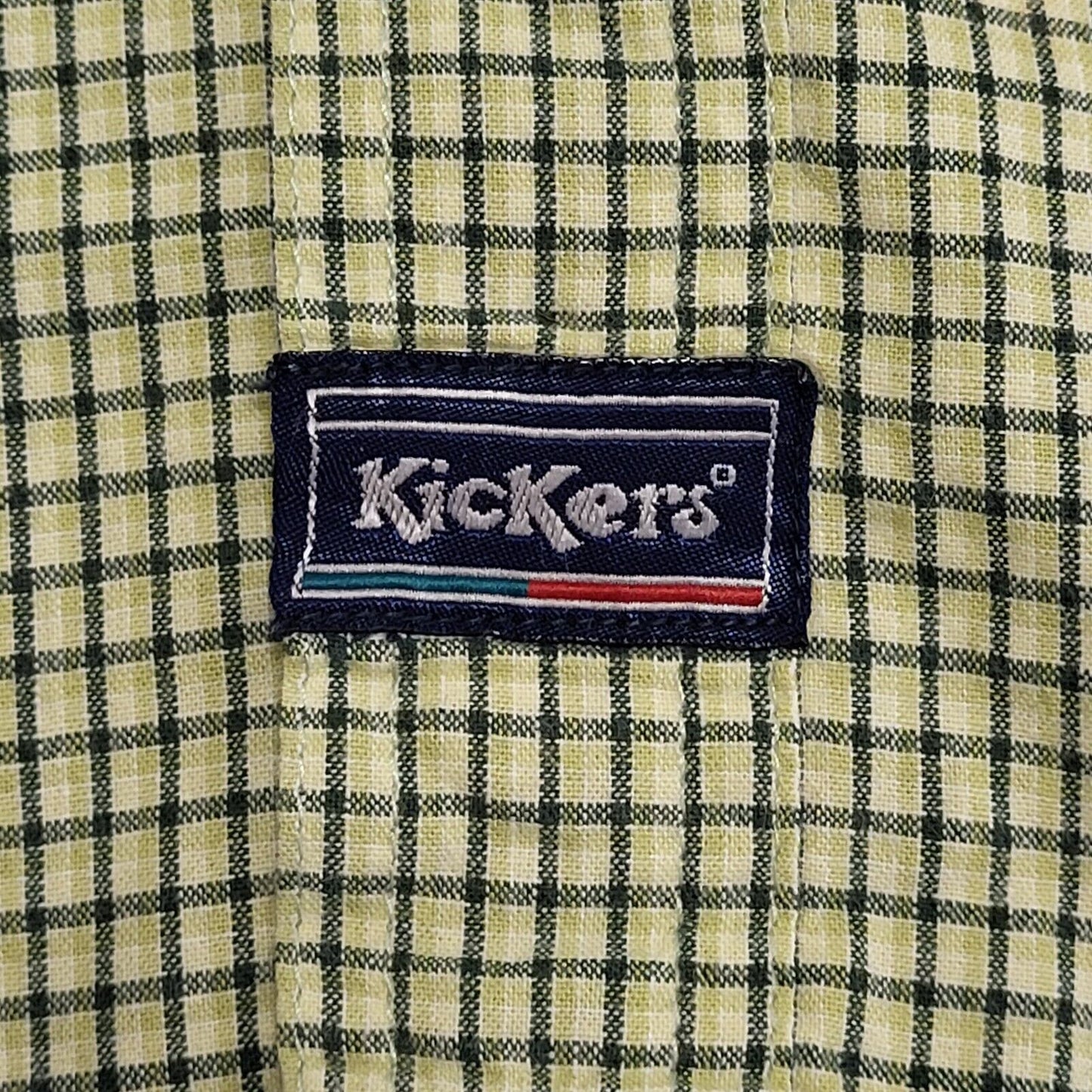 Kickers 90's Checked Long Sleeve Relaxed Fit Shirt Mens XL