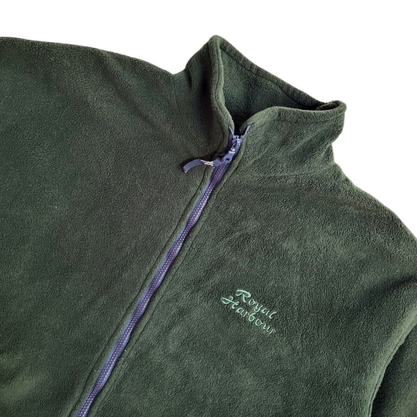 Royal Harbour Vintage 80s Green Hiking Fleece Jacket Uk Men's Size M