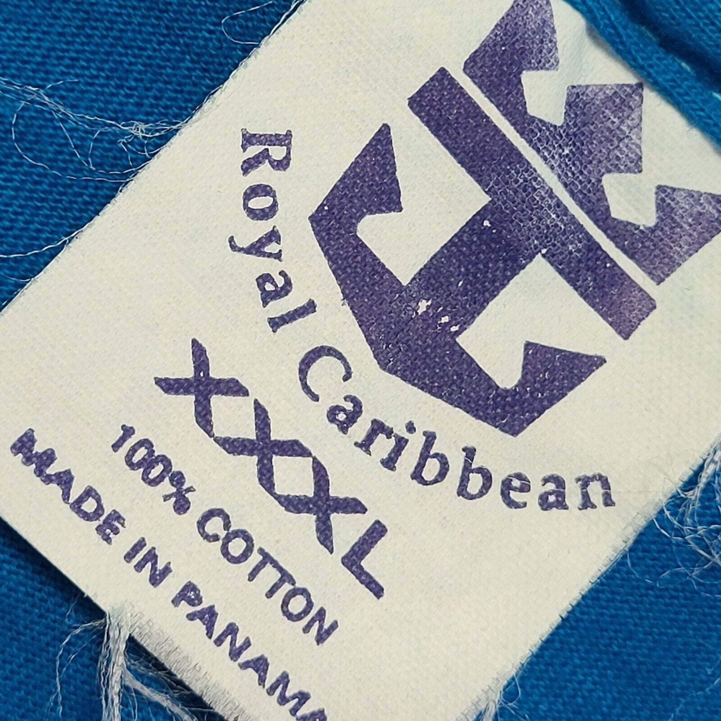 Vintage 90s Blue Royal Caribbean Single Stitch T-Shirt Mens 3XL