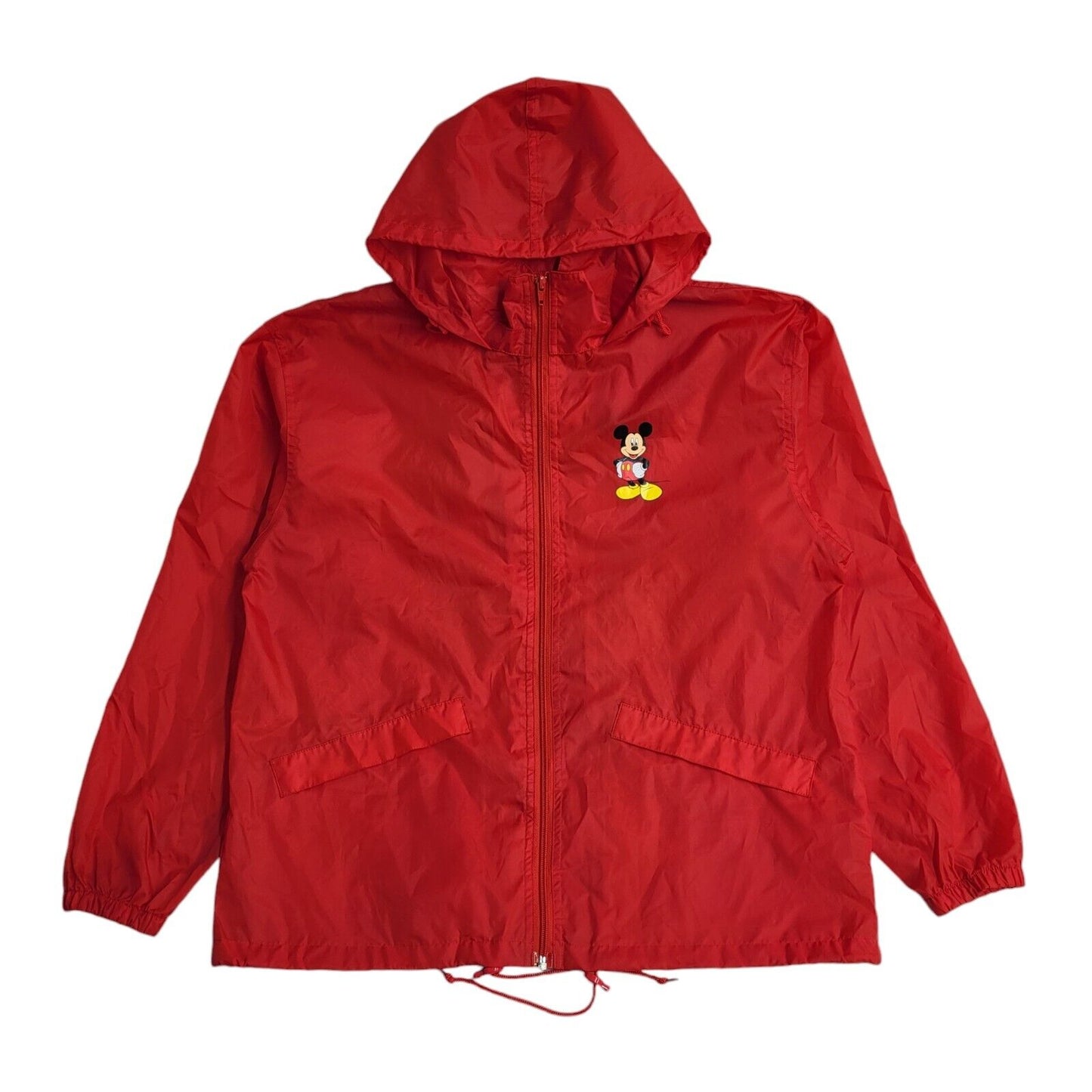 Kids Disney Red Mickey Mouse 90s Hooded Jacket UK Kids Medium