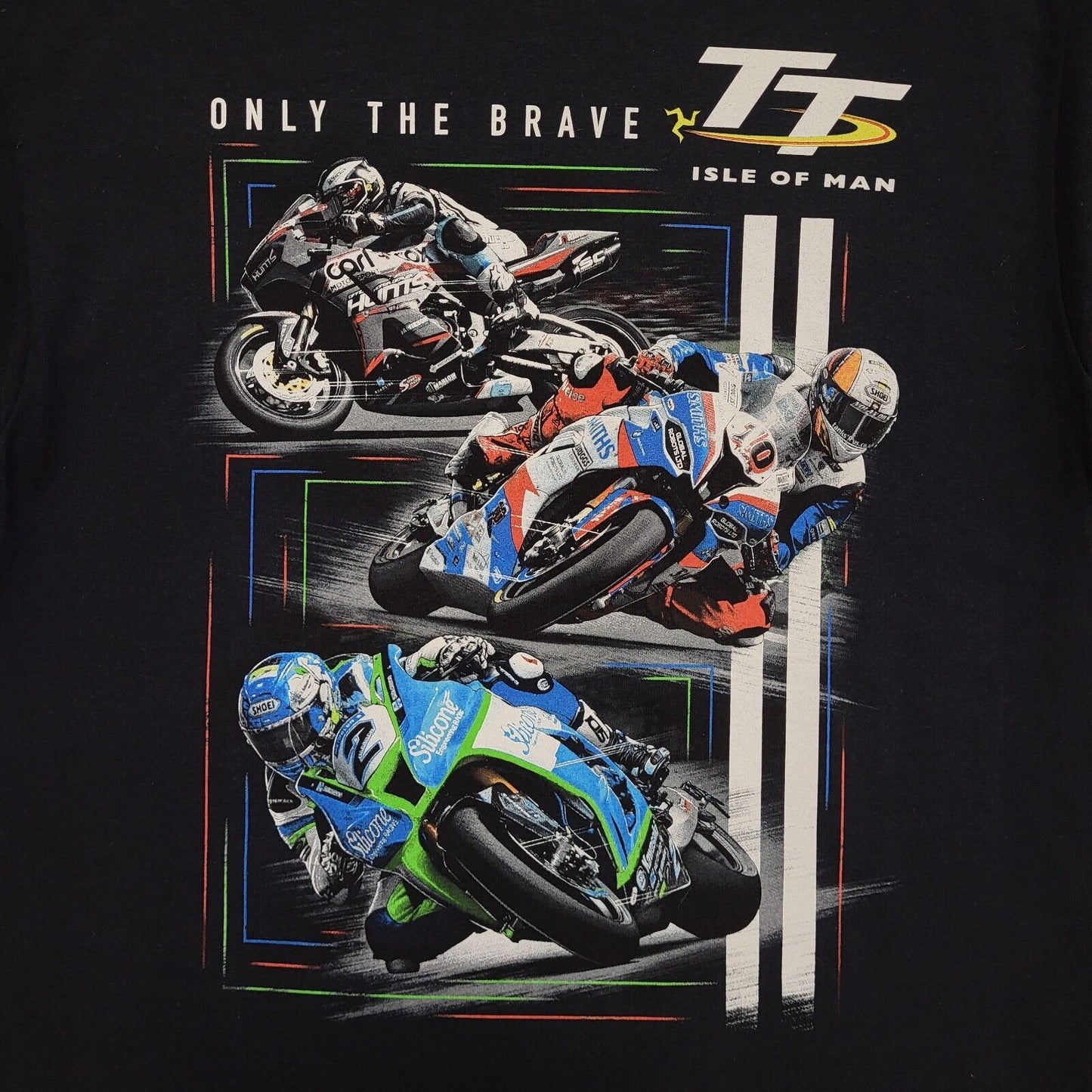 Isle Of Man TT Gildan Black Vintage 90s  Short Sleeve T-Shirt Uk Men's M