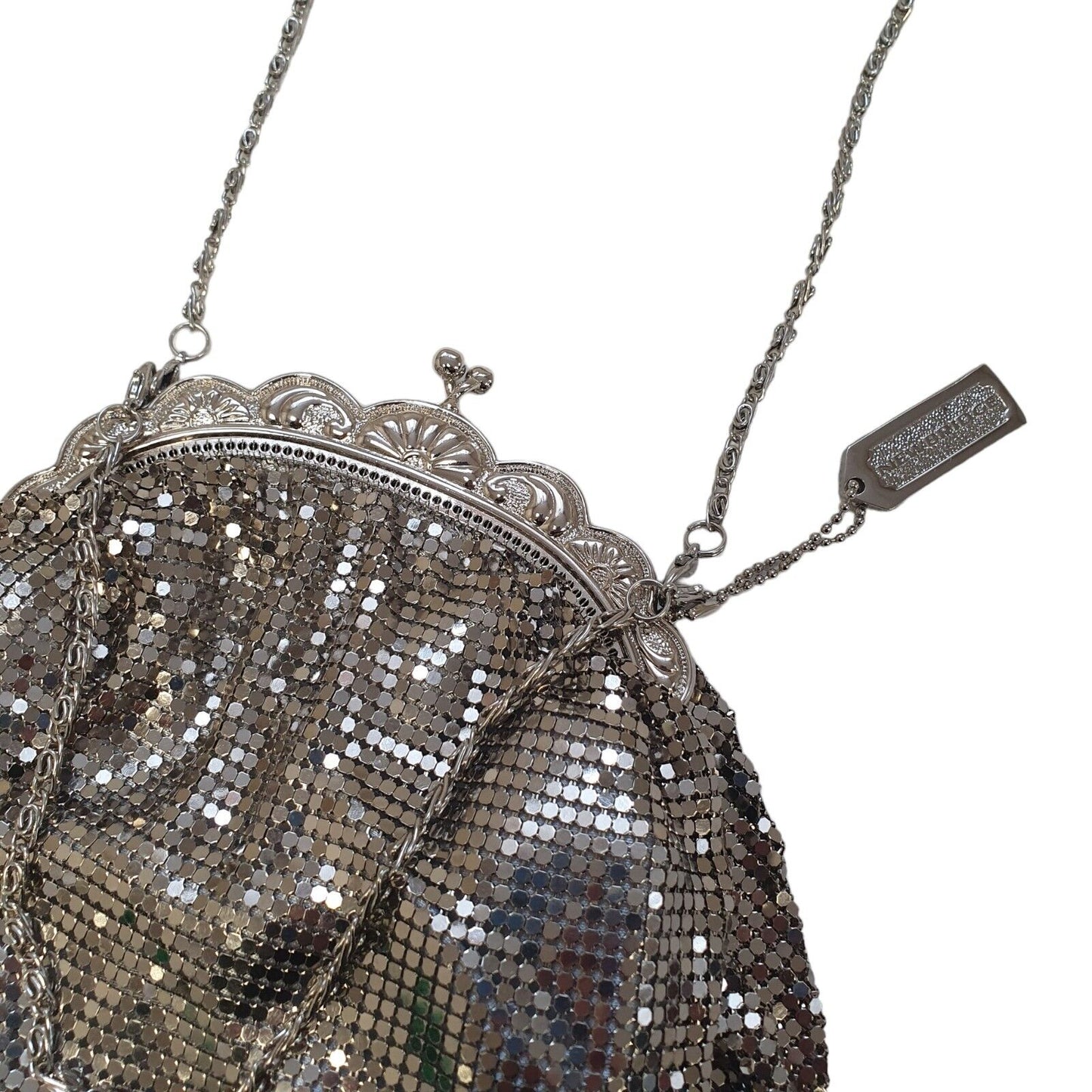Newbridge Silver Metallic  Evening Party Cross Body Purse Bag