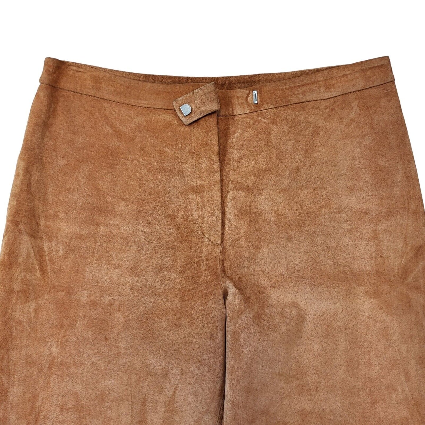 Jean Paul Y2K Vintage Brown Suede Trousers Women's Size 12 W30 L26