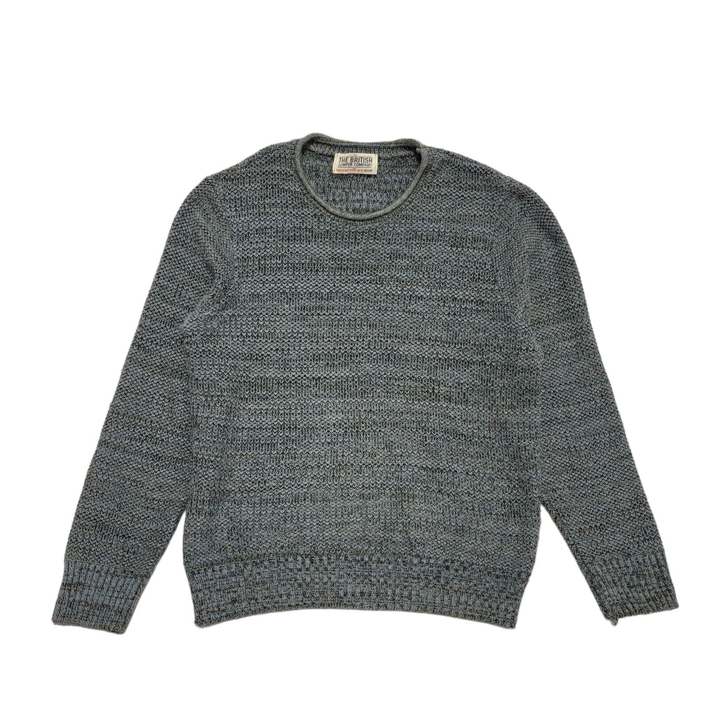 The British Jumper Vintage 90s Blue Crew Neck Jumper Uk Men's Size M