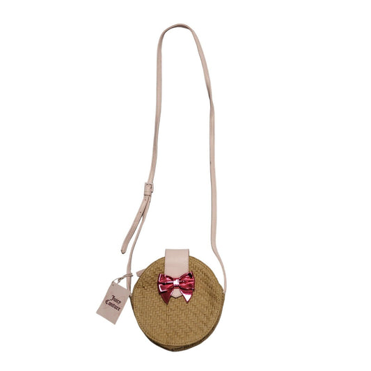 Juicy Couture Beige Straw Vintage Hand Bag / Shoulder Bag Uk Women's 7" x 7"