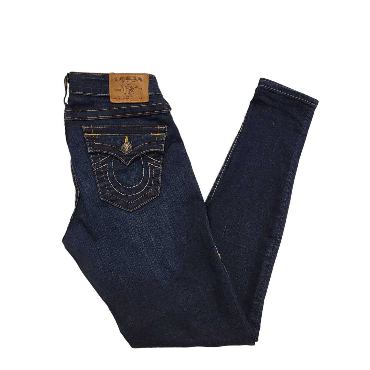 True Religion Blue Skinny Denim Jeans Women's Size UK 10 W28 L30