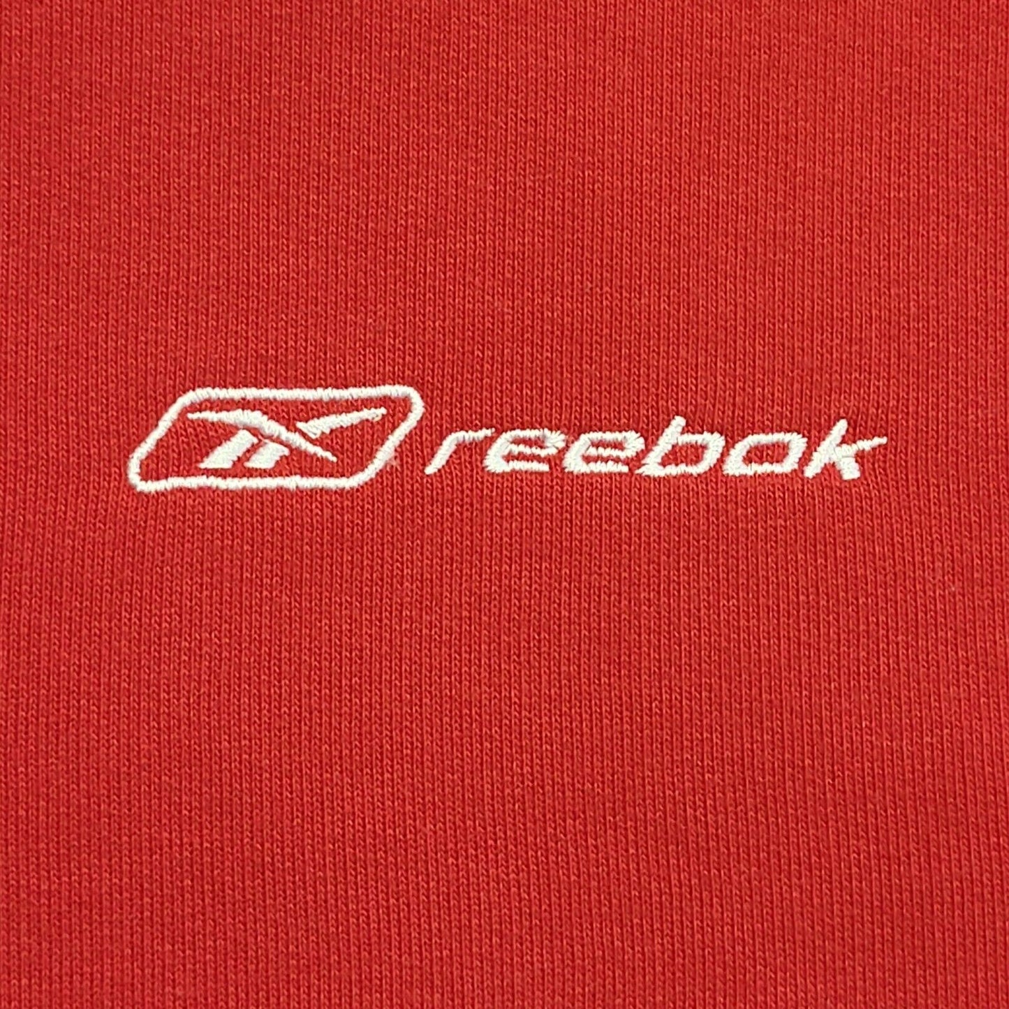 Reebok Classic Red White Y2k Baggy Sweatshirt Uk Men's Size Medium