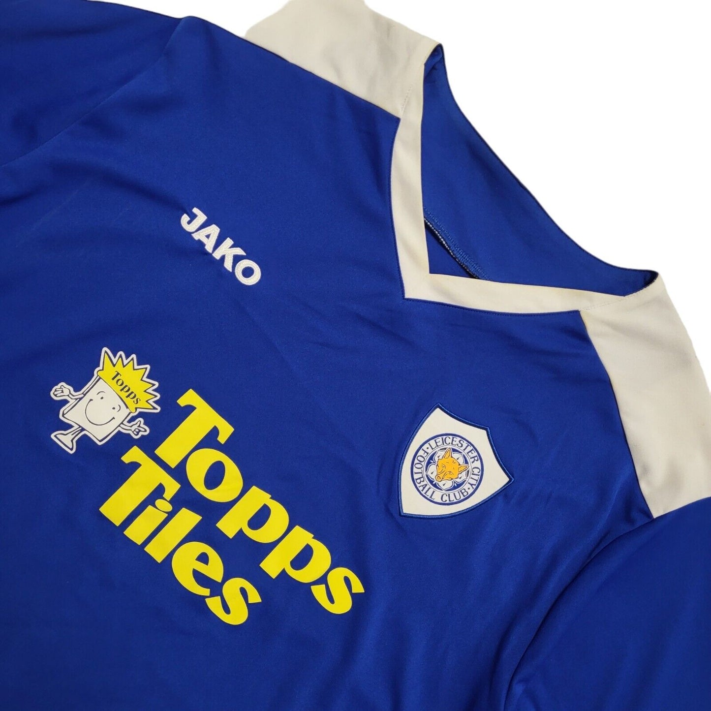 Leicester City FC 2007 Football Shirt Vintage Blue  Men's Size XL