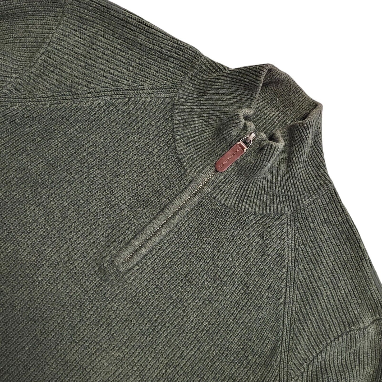 John Partridge Green Vintage 90s 1/4 Zip Jumper Uk Men's Size M