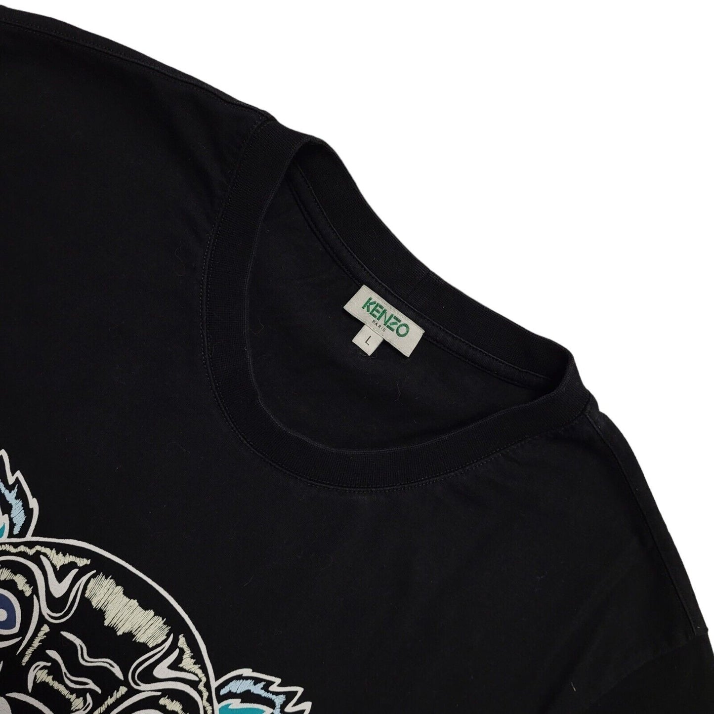 Kenzo Paris Y2K Black Short Sleeve T-Shirt Men's Size Large