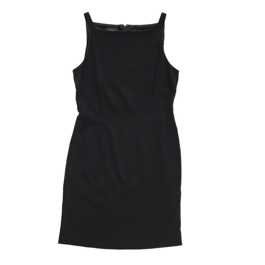 Laura Ashley Y2K Black Strap Lined Evening Dress UK Size 12