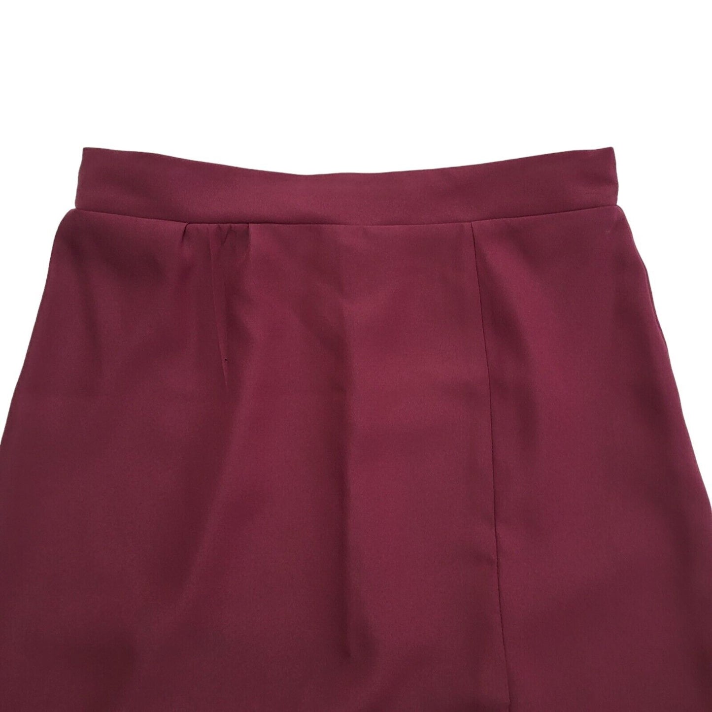 Classic Vintage Dark Red 90's Straight Pencil Skirt Uk Women's Size 16 W34