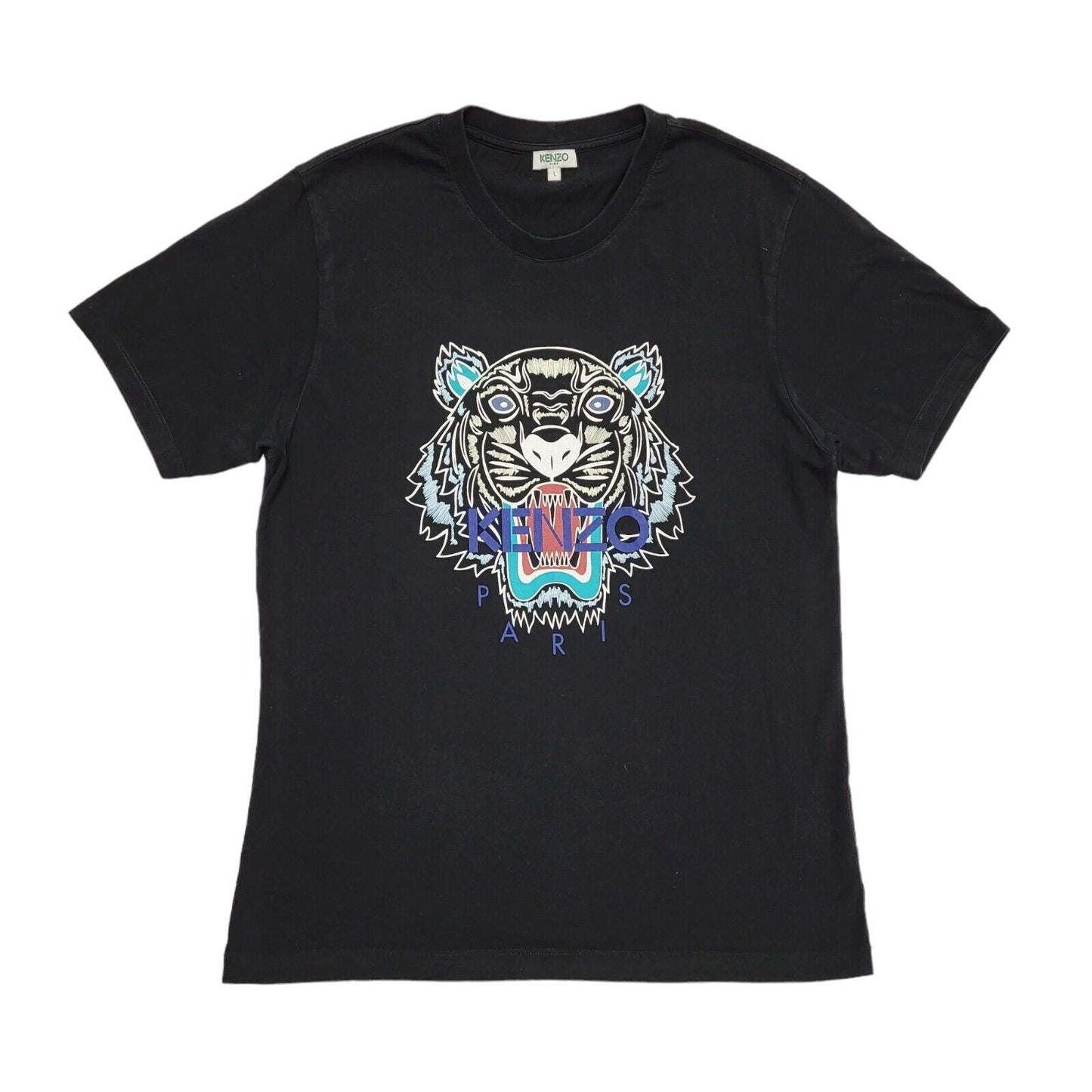 Kenzo Paris Y2K Black Short Sleeve T-Shirt Men's Size Large