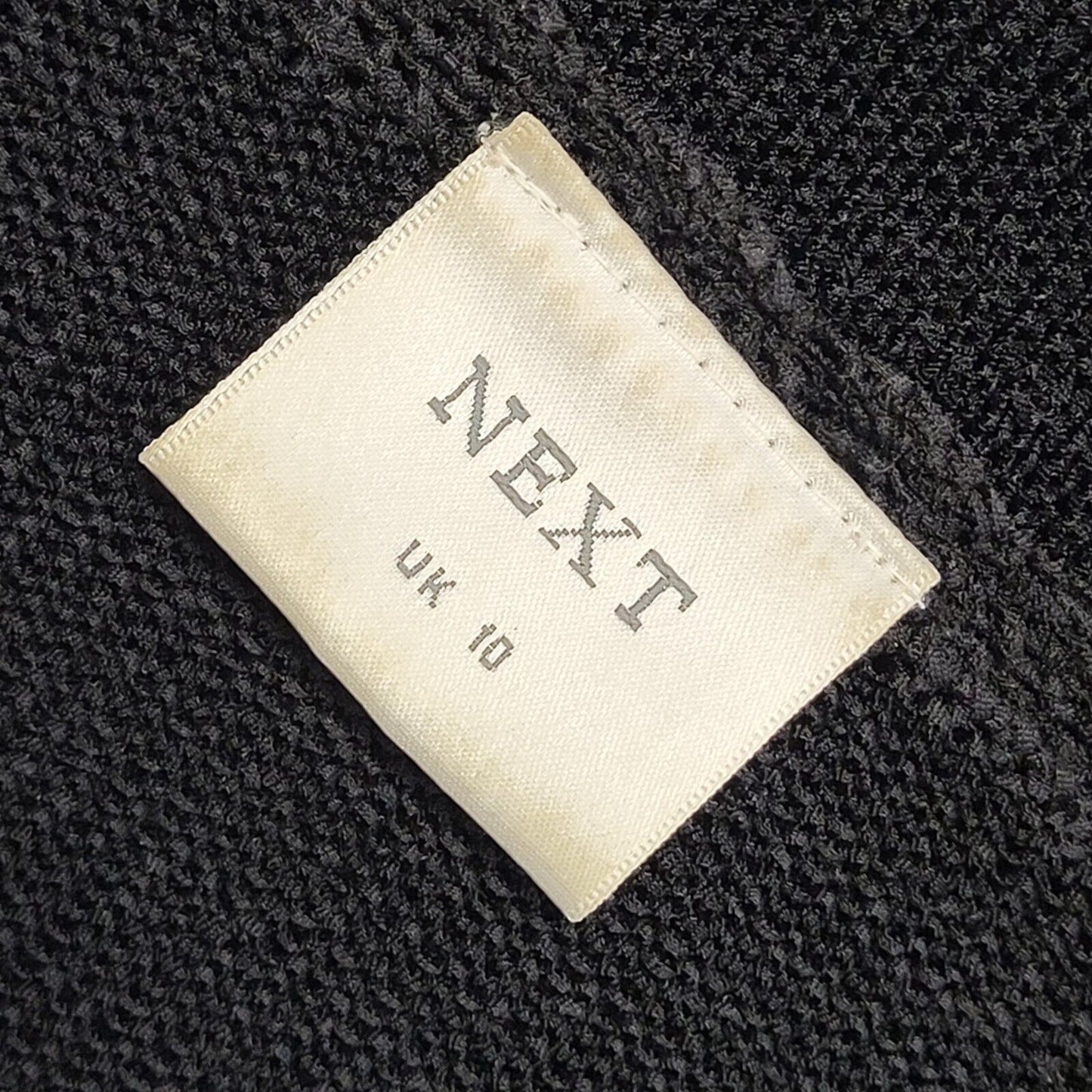 Next Vintage 90's Black Button Front Long Sleeve Cardigan Womens UK 10