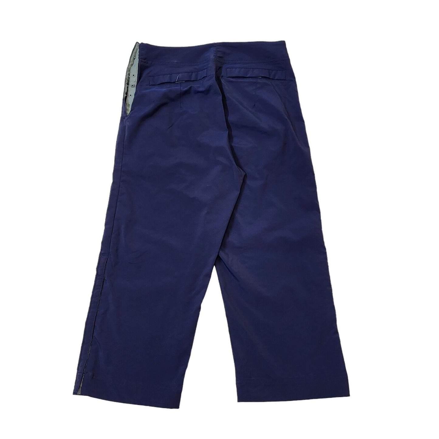 Adidas 90s Vintage Cropped Navy Trousers Women's Size 12 W30 L21