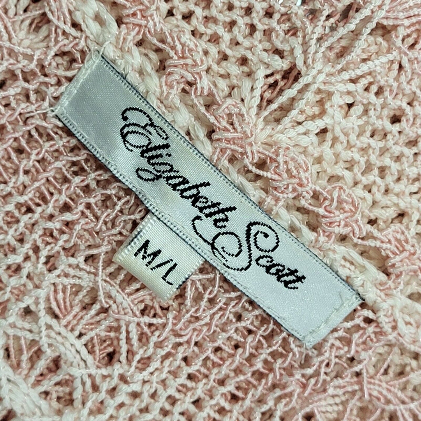 Elizabeth Scott 90s Vintage Pink Button Cardigan Uk Women's Size M/L