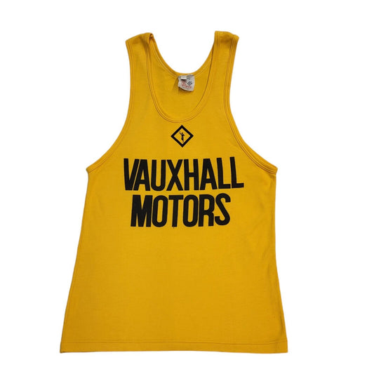 Ron Hill Sports Vintage 90's Vauxhall Motors Yellow Tank Top Women's UK M