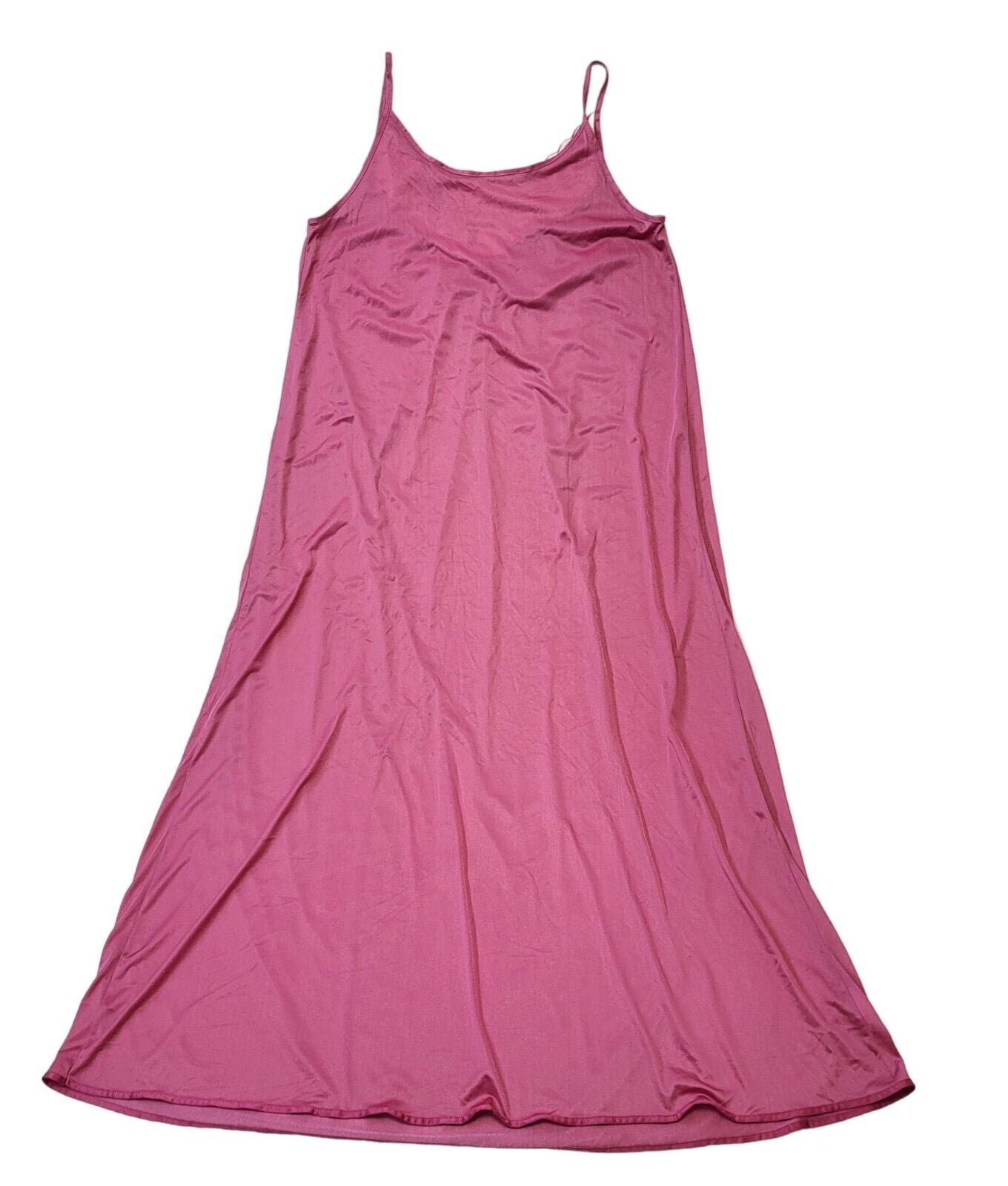St Michael M&S 80's Vintage Pink & White Night Dress Womens UK XS EU 6