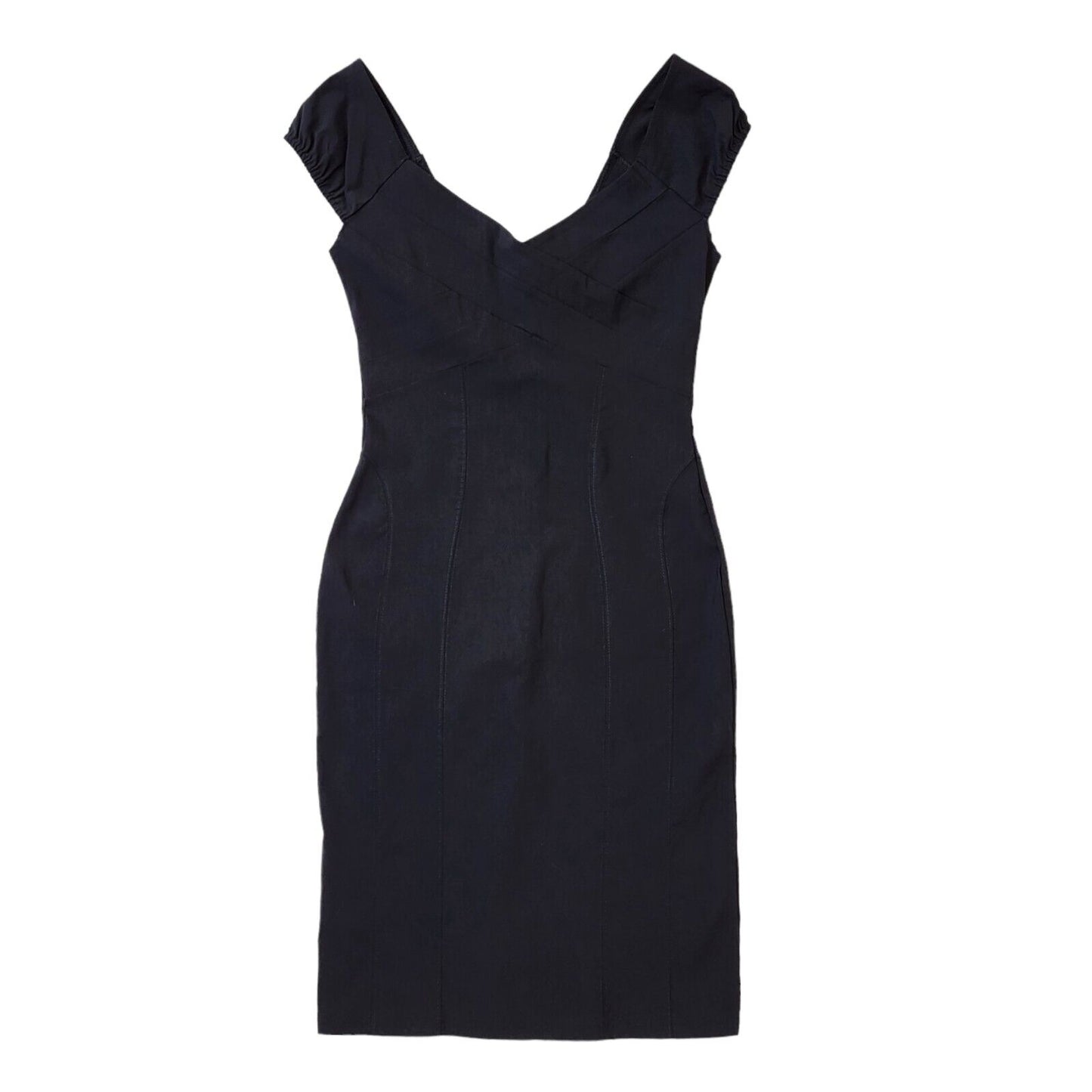 Jane Norman Y2K Black Bandeau Dress Womens UK 14 BNWT