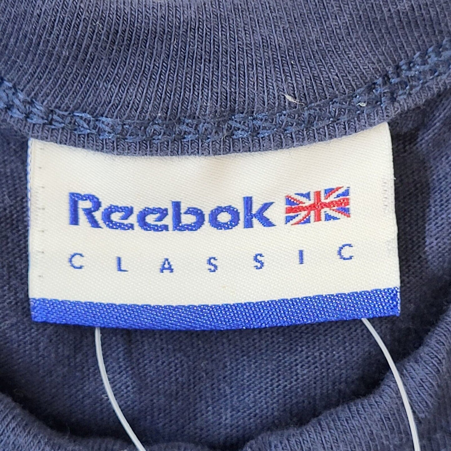 Reebok Classics Y2K Vintage Navy Blue Crew Neck T-Shirt Men's Size M