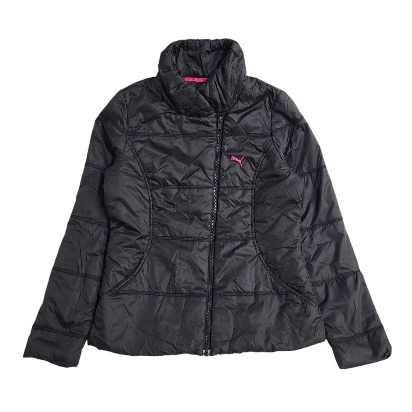 Puma Black Y2K Sports Jacket Uk Women's Size Small