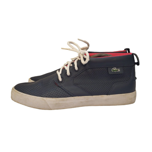 Lacoste Navy Blue & Red-up Sports Casual Trainers Uk Men's Size 9