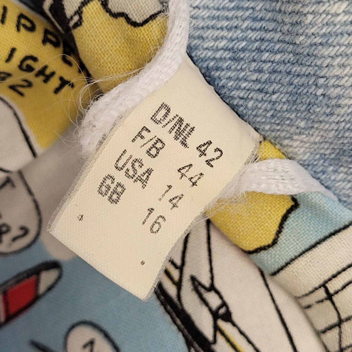 Vintage 80s Light Blue Zip & Snap Denim Jacket Uk Women's Size 16