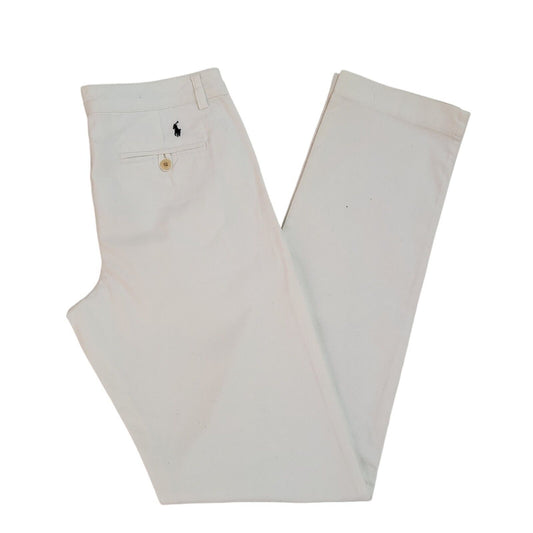 Polo Ralph Lauren Vintage 90's White Tapered Trousers Boys XL  W30 L34