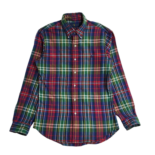 Ralph Lauren Multicoloured Checked Long Sleeve Shirt UK Men's Size M