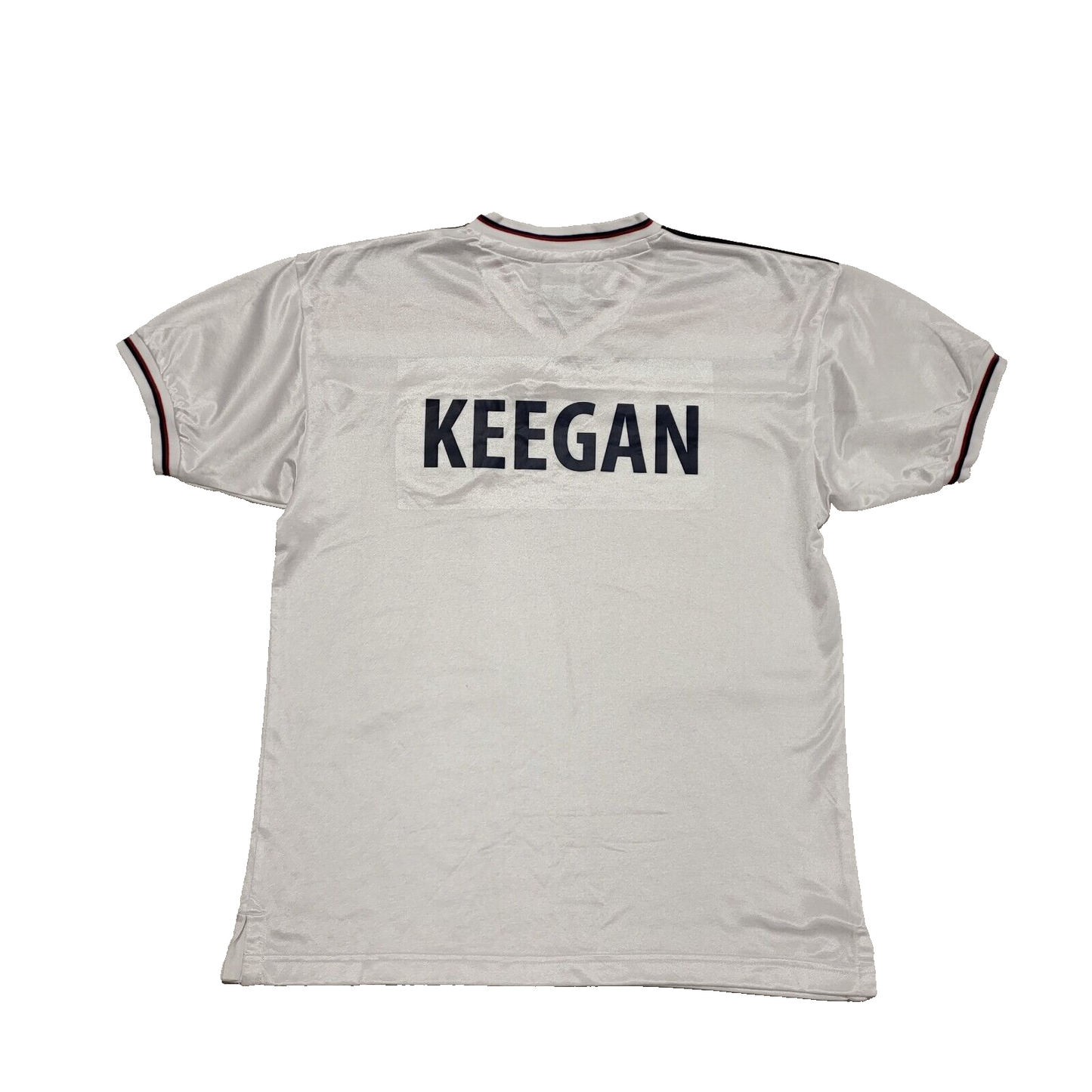 Score Draw 90s England White Keegan Football Shirt Uk Men's Size Medium