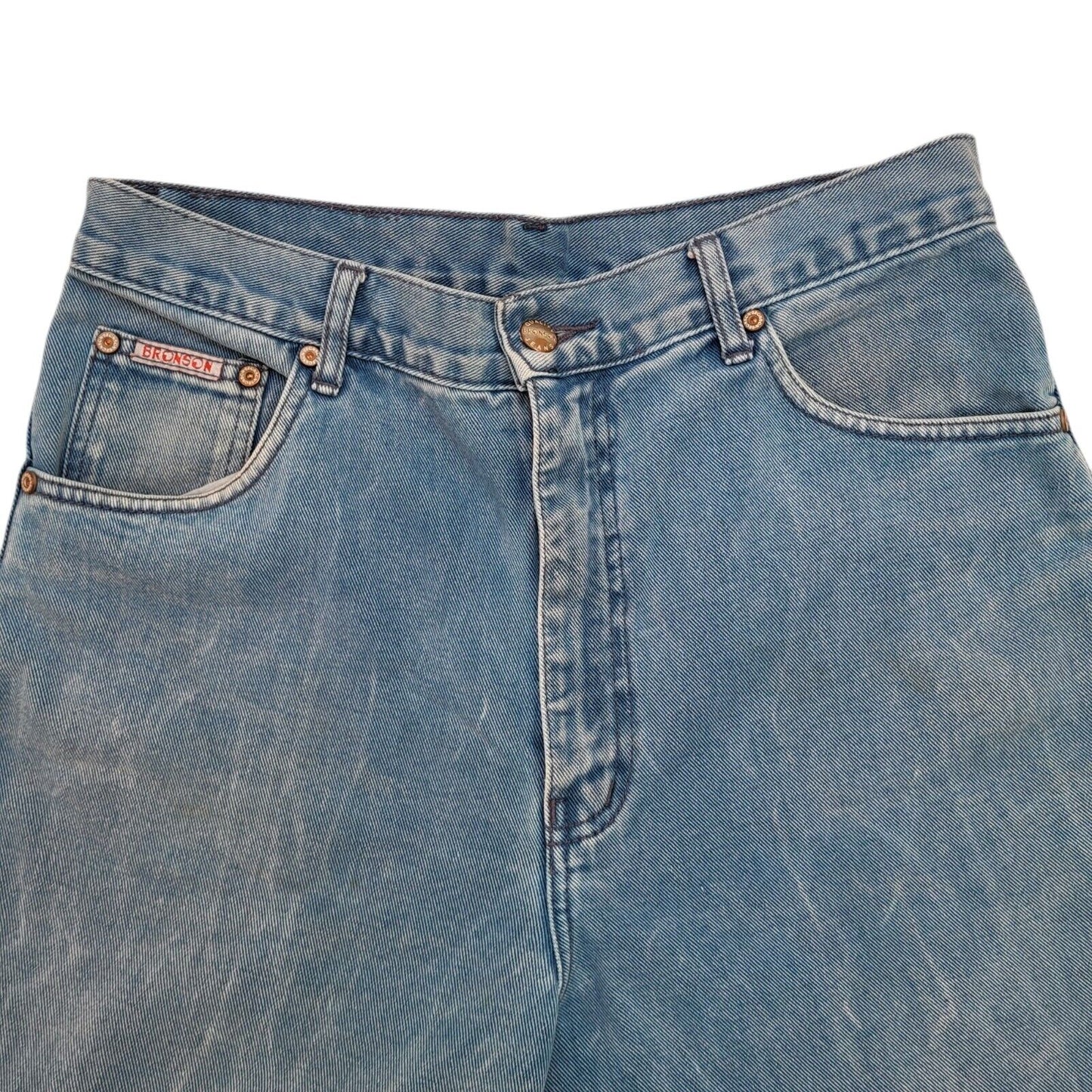 Bronson 90s Vintage Blue Tapered Denim Jeans Men's Size M W32 L32
