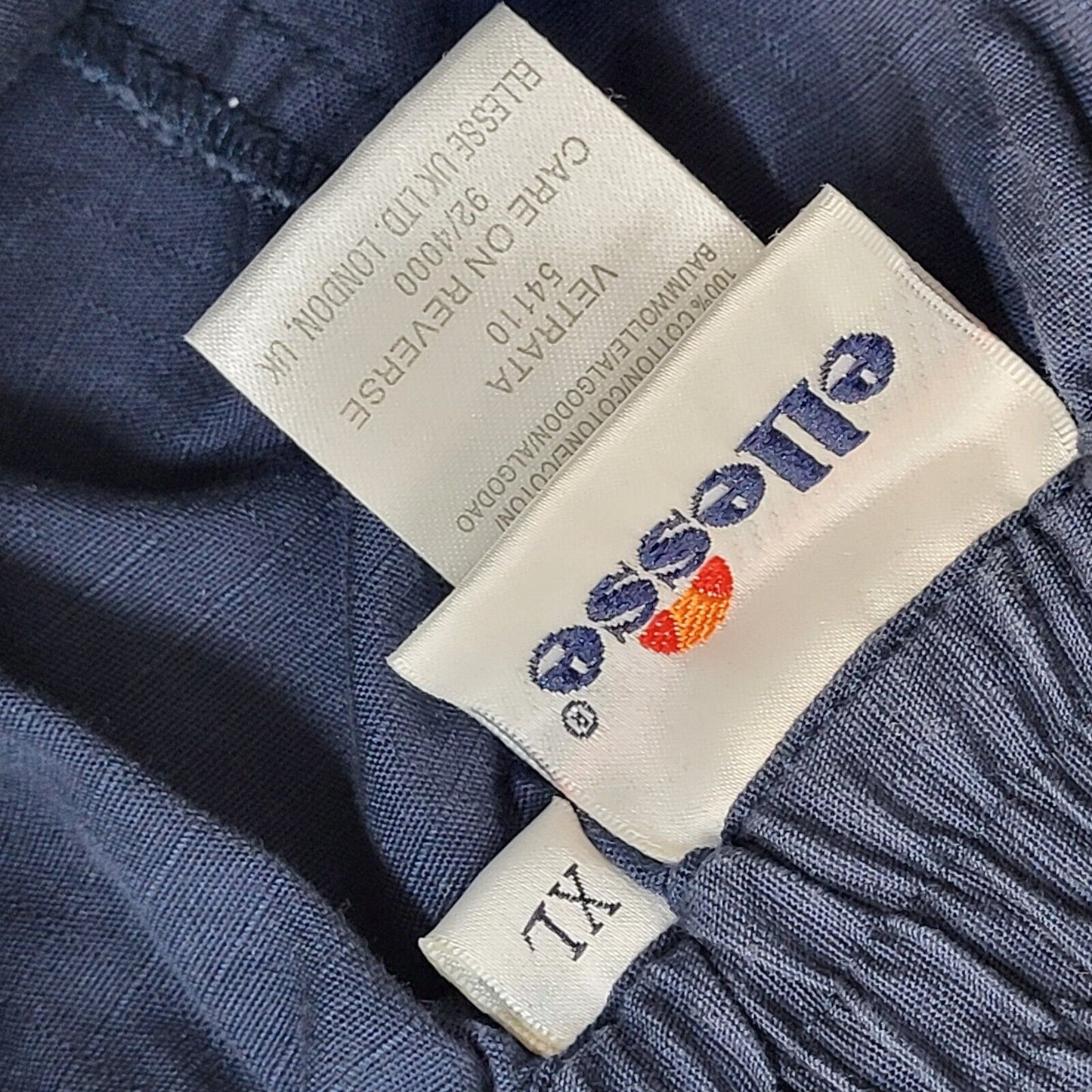 Ellesse Blue Vintage 90's Tapered Leg Trousers UK Men's Size XL W36 L29
