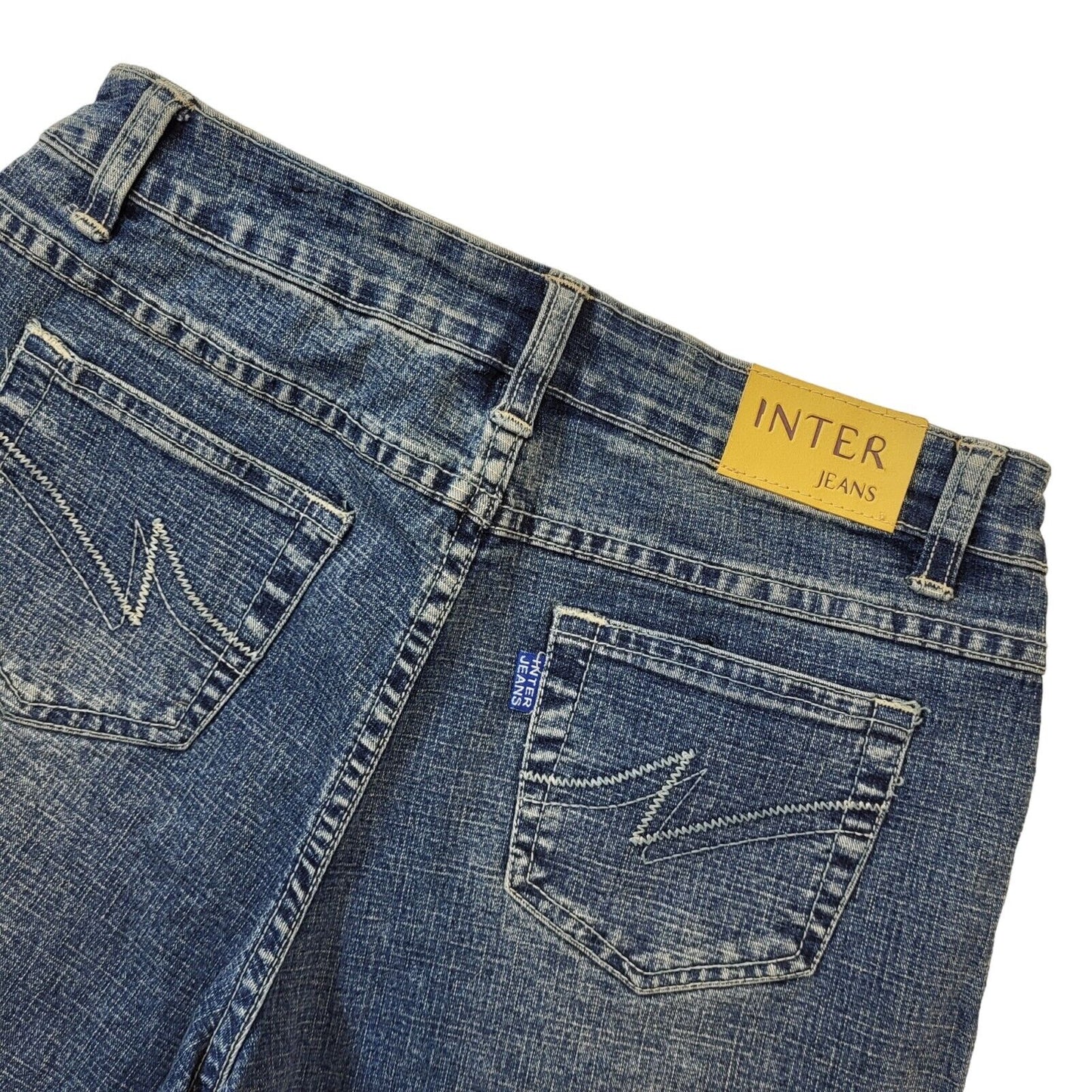 Inter Jeans  90s Vintage Blue Flared Denim Jeans Women's Size 10-12 W29 L33