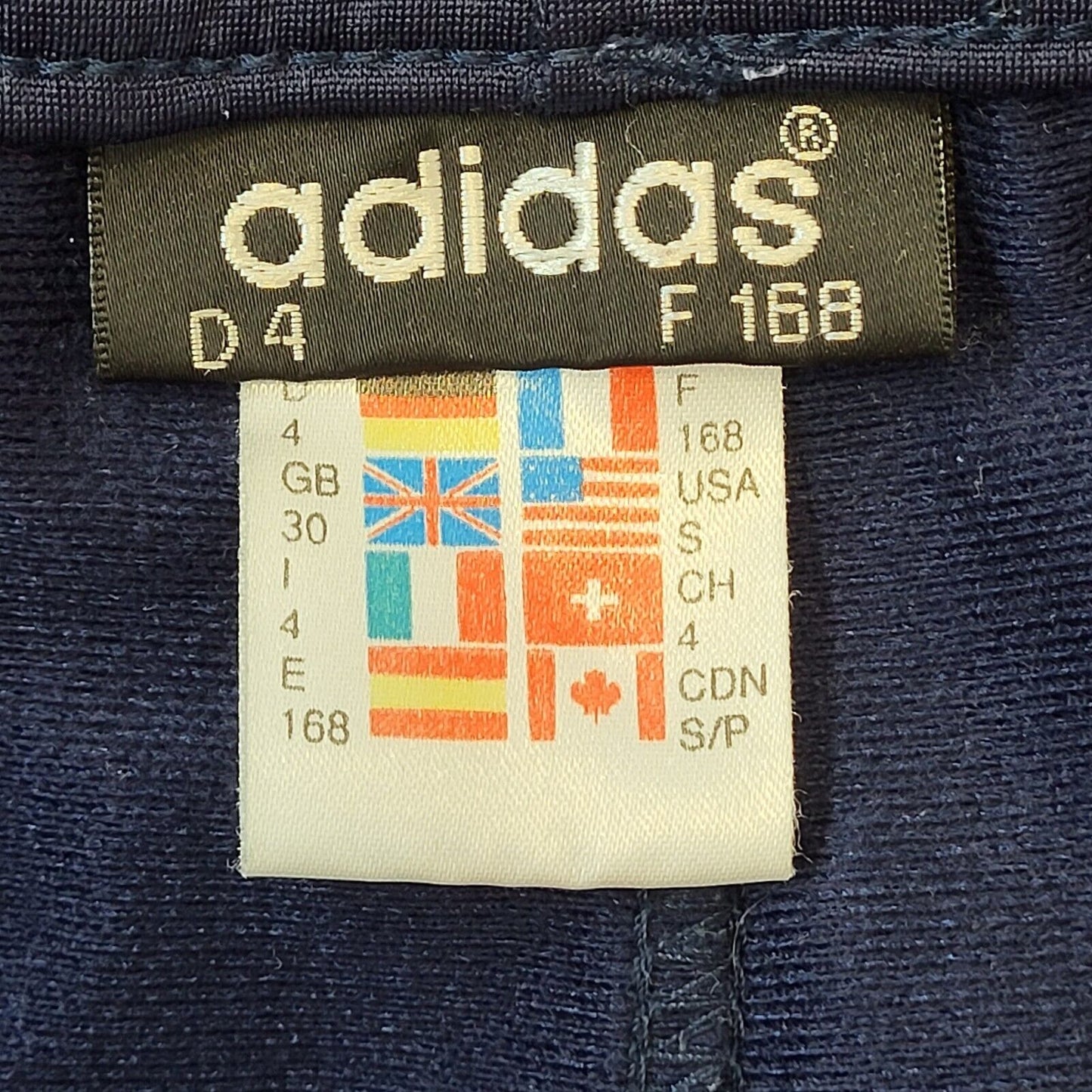 Adidas 90s Vintage Navy Blue Straight Leg Tracksuit Bottoms Men's Size S W30 L28