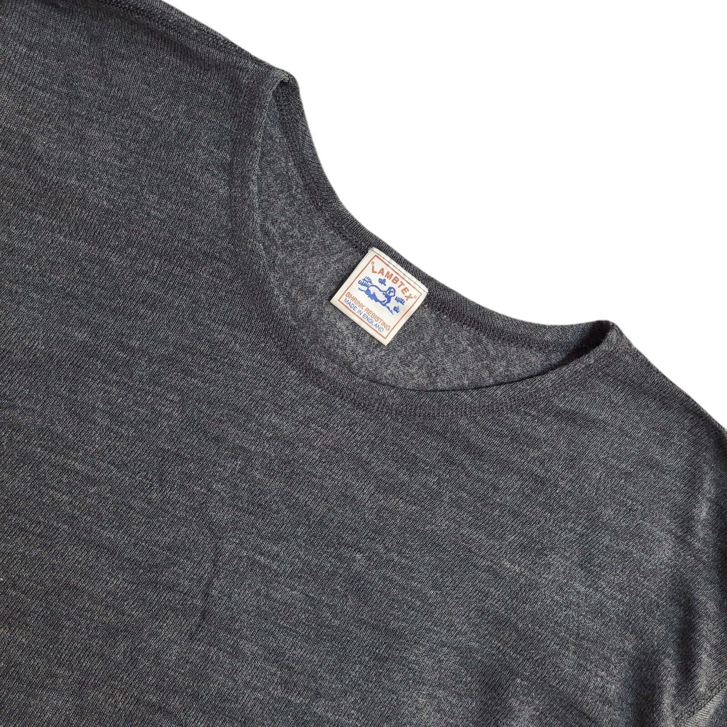 Lambtex Grey Vintage 90's Jumper UK Women's Size 14