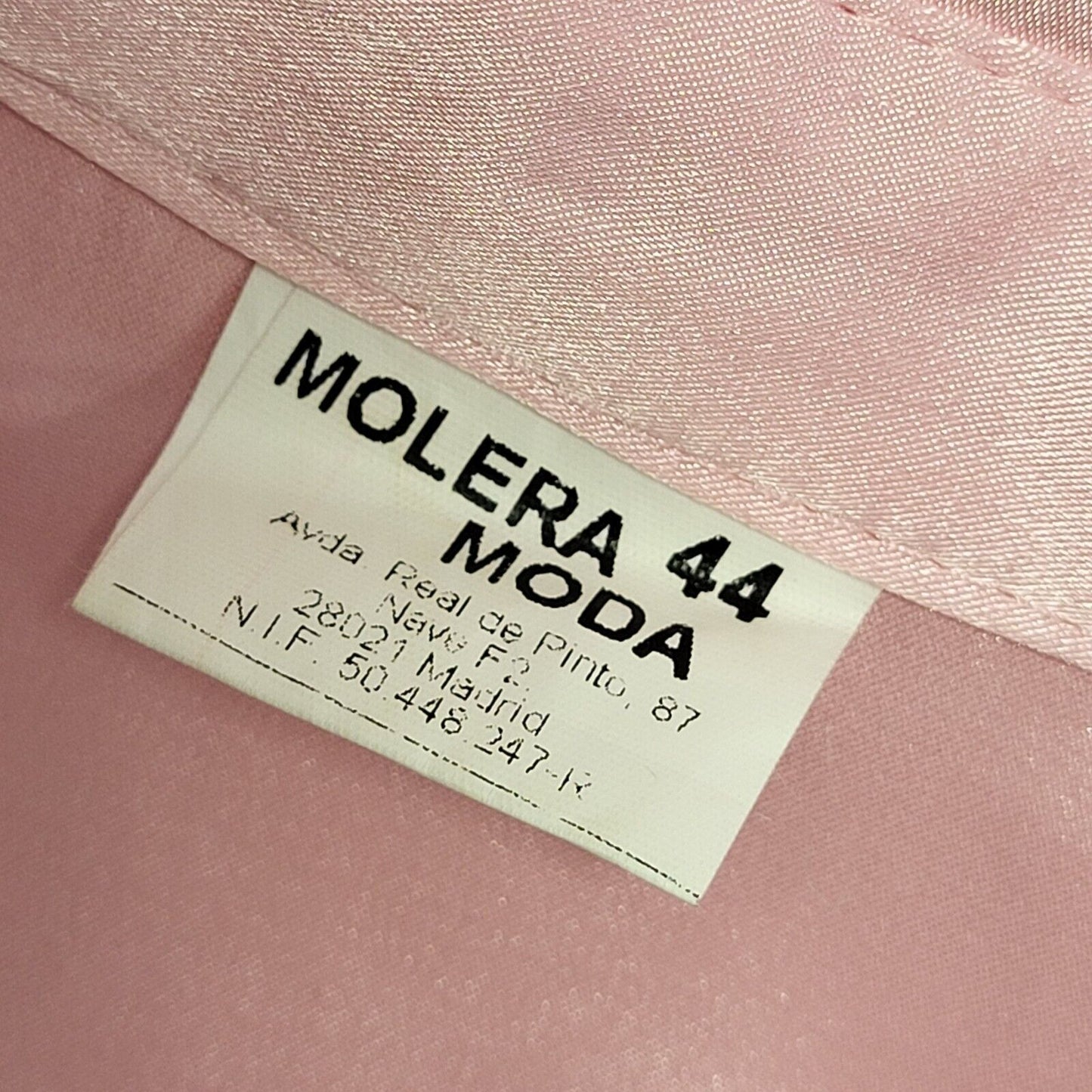 Molera Moda Y2K Pink Satin Blouse Womens UK Size 16