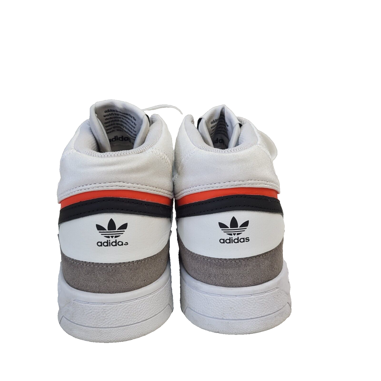 Adidas White & Grey Lace-up Sports Hi-top Trainers Uk Women's Size 5.5